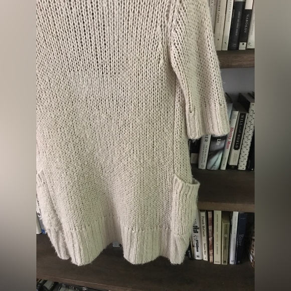 Urban Outfitters Pins and Needles Cozy Mohair Blend Cream Cocoon Cardigan S - Picture 11 of 14